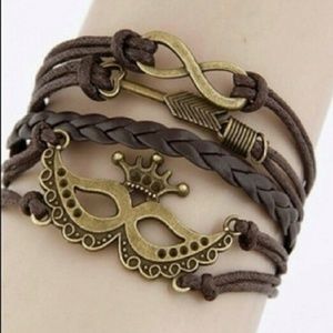 New Masquerade Arrow Infinity Wrapped Bracelet